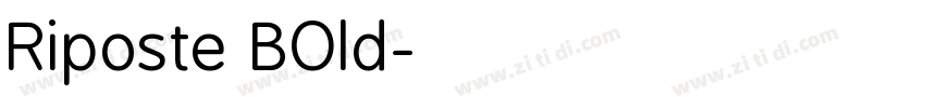 Riposte BOld字体转换